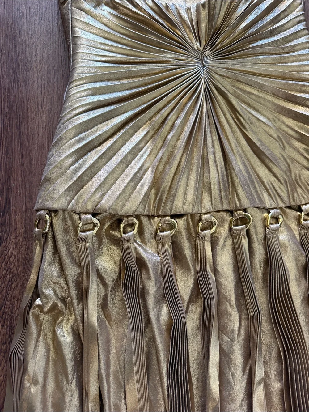 Acler Fintry Maxi Gold Dress - Picture 9 of 9